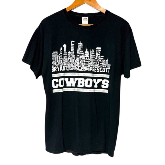 Fruit of the Loom Other - Fruit Of The Loom Dallas Cowboys Players DownTown Graphic Black T-Shirt Size L‎